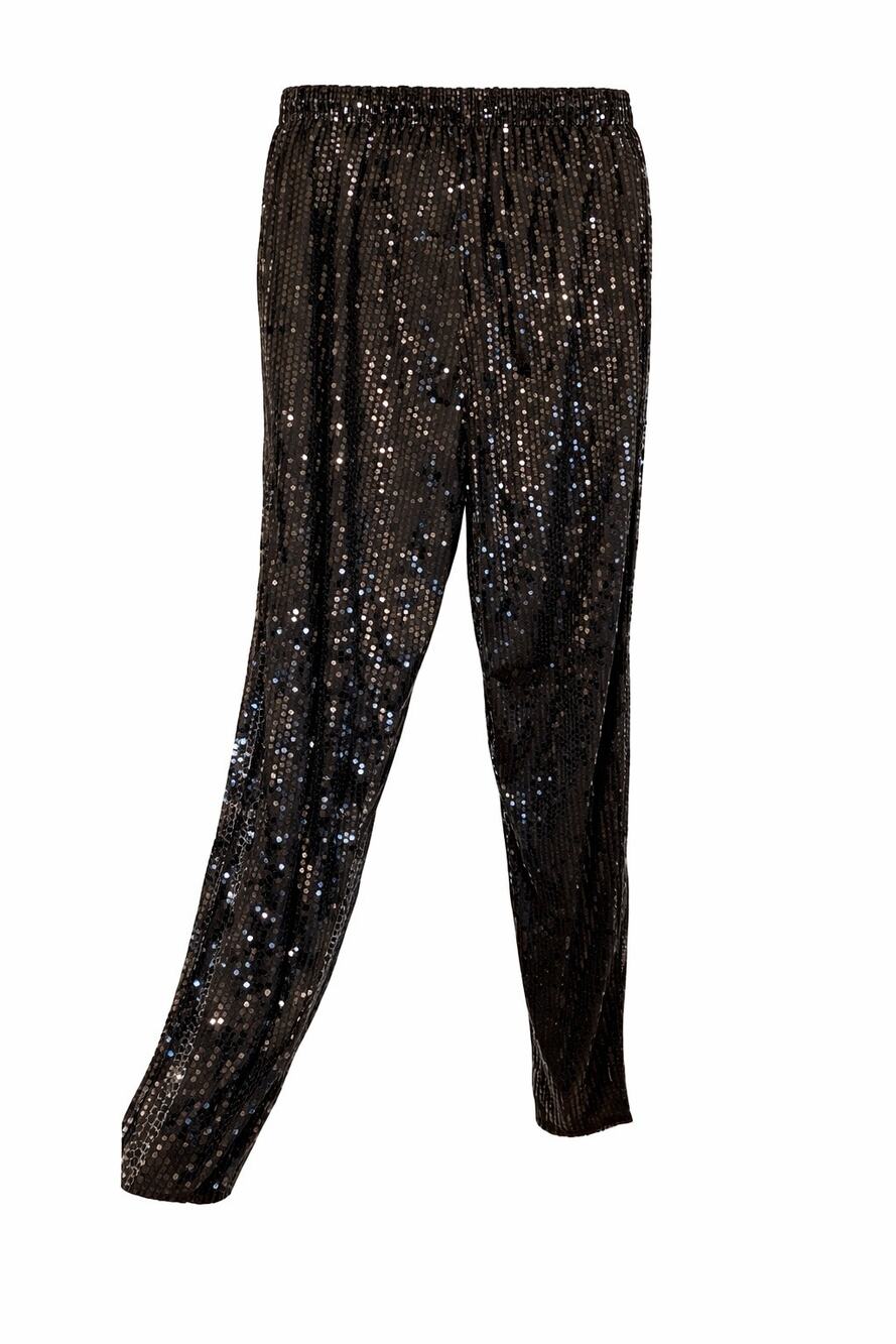 Ashro Black Sequined Pants